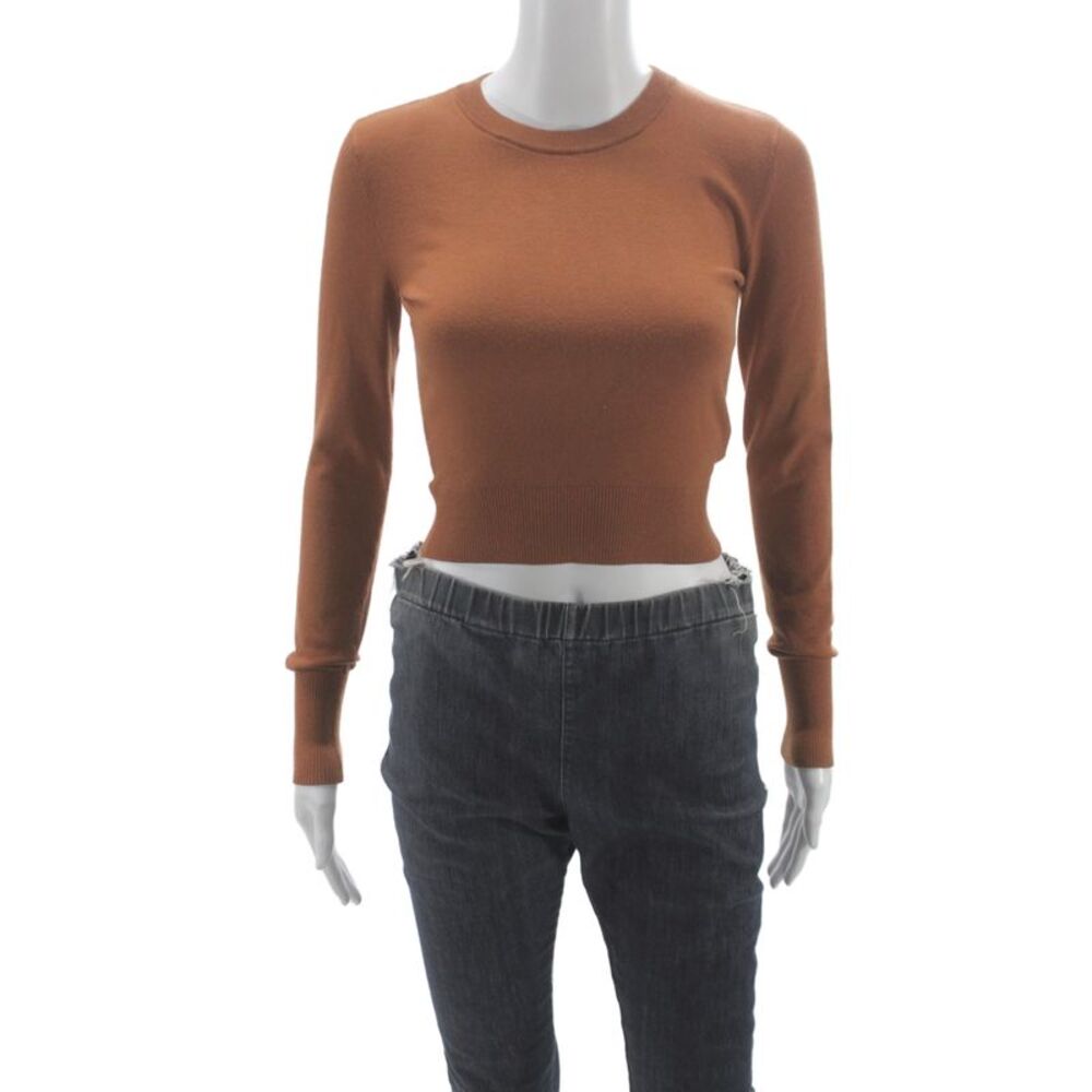 Intermix Unisex Brown Pullover Sweater Crewneck Long Sleeve Size XS
